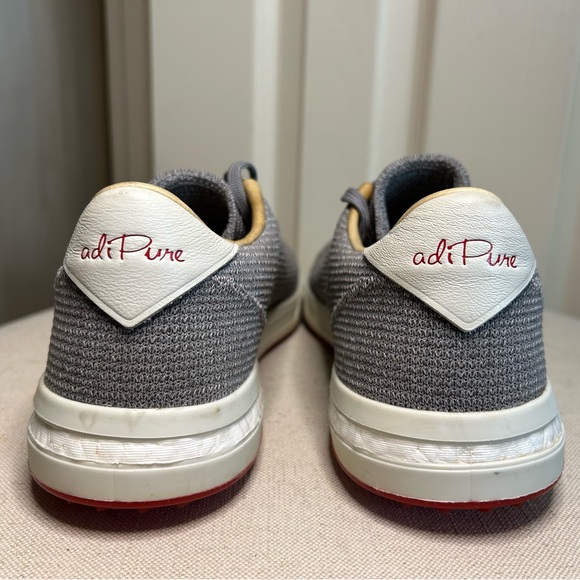 Adidas Mens AdiPure SP Gray Knit Spikeless Golf Shoes Sneakers EE9194 Athleisure main image 4